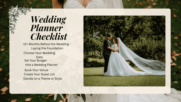 wedding planner check list